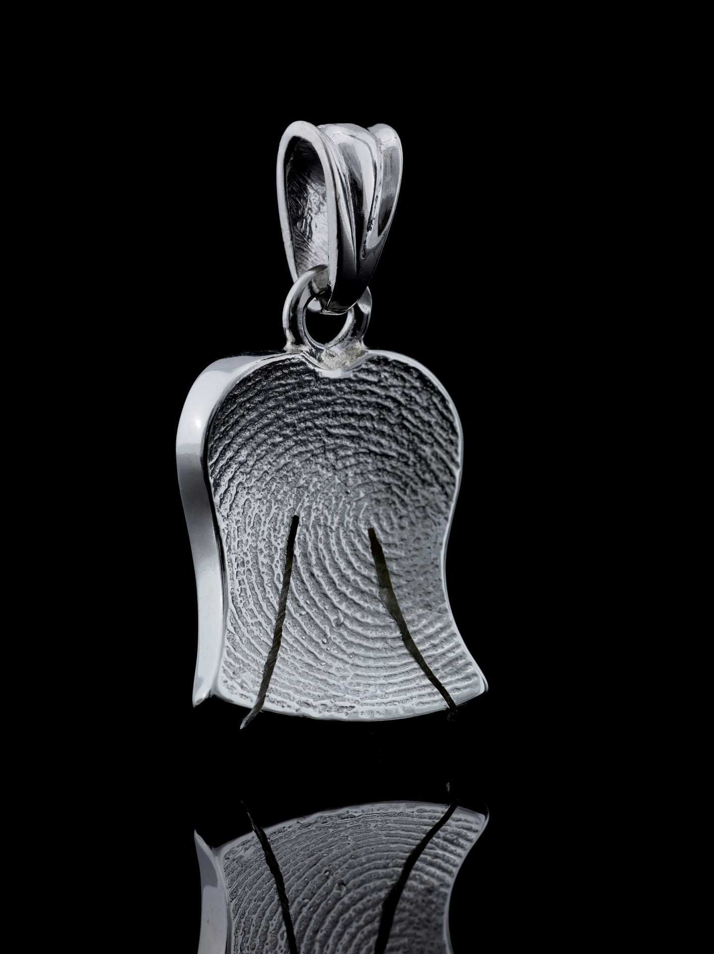 Engel Fingerprint in Weißgold mit Rhodium